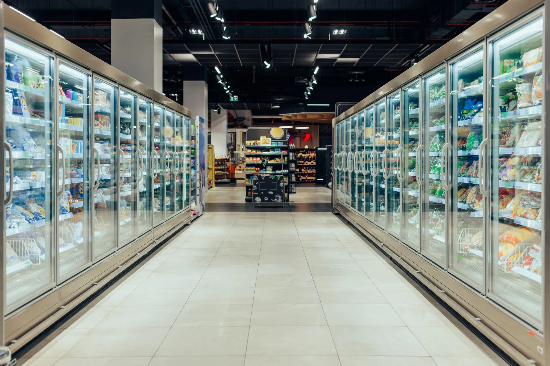 eclairage général supermarché